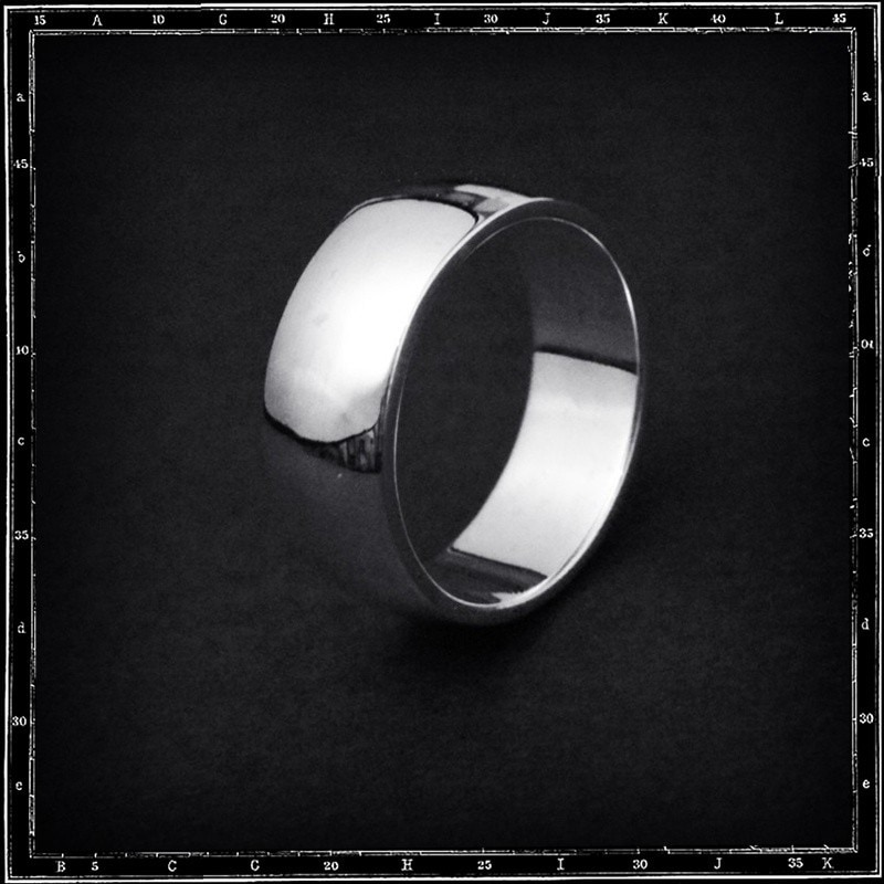 PLAIN BAND RING - LIGHT #502 (8x2mm)