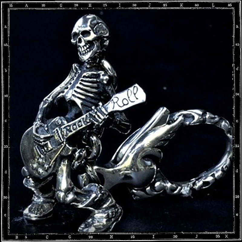 TILL DEATH / GUITAR SKELETON KEYRING