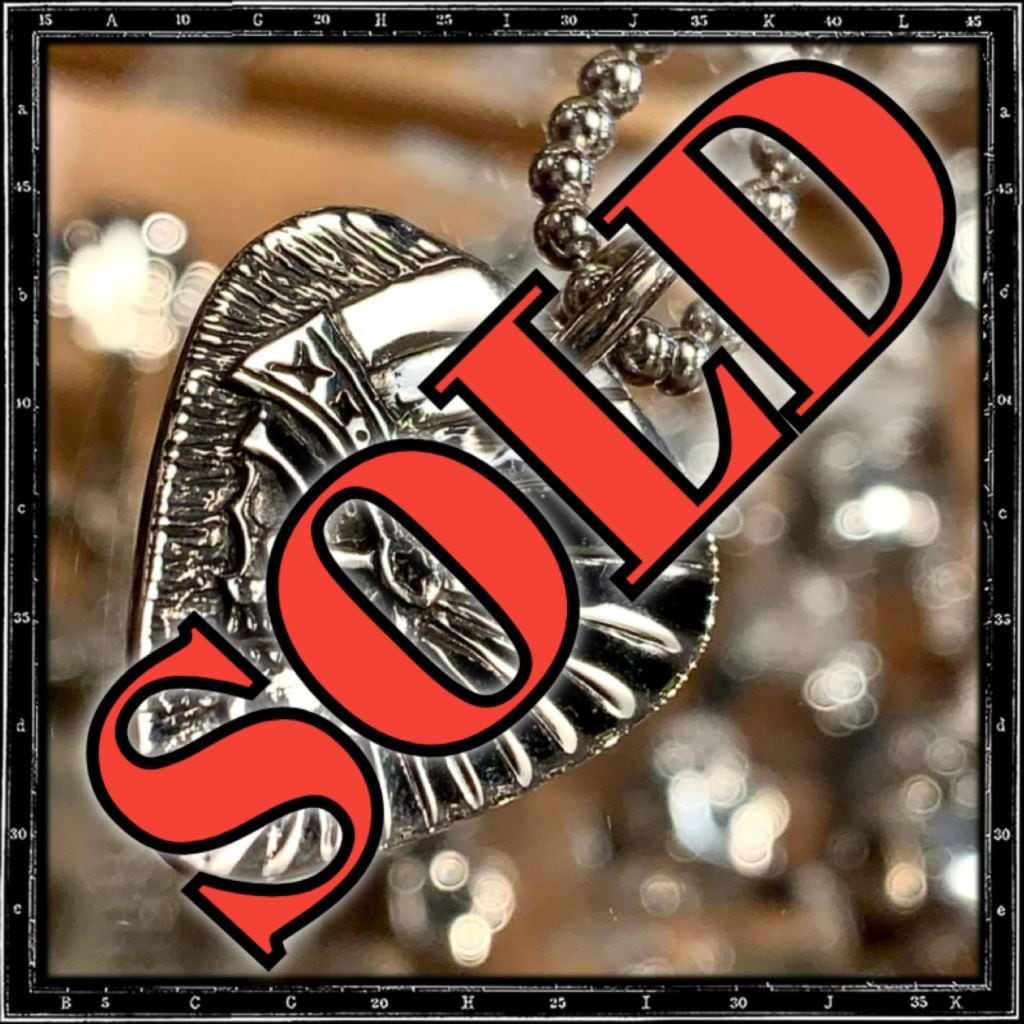 INDIAN CHIEF GUITAR PICK PENDANT