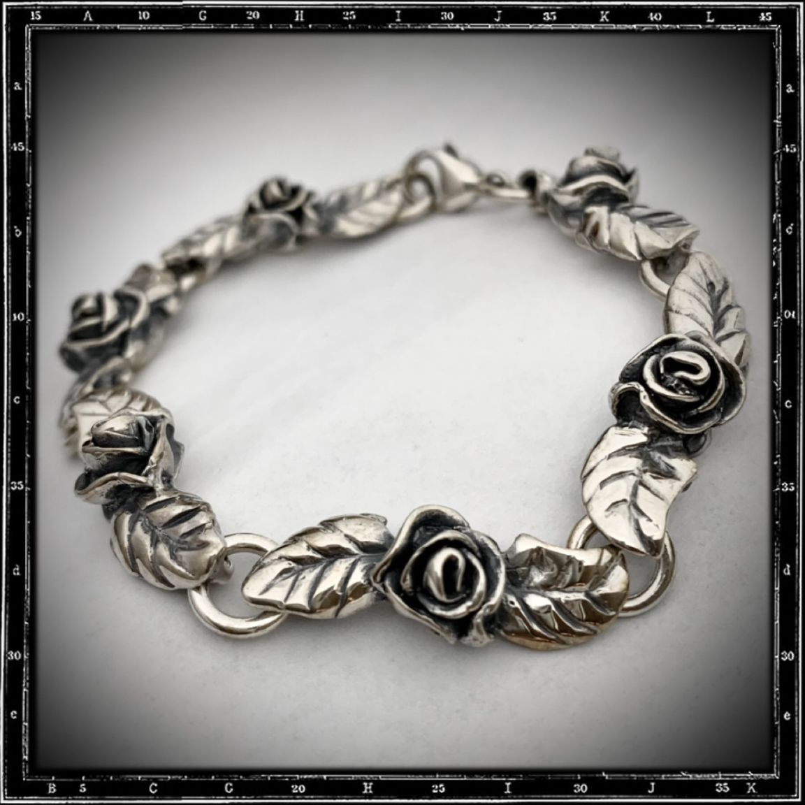 LARGE ROSES & HEARTS BRACELET