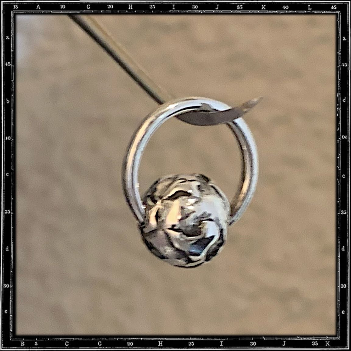 PLANET ON HOOP EARRING