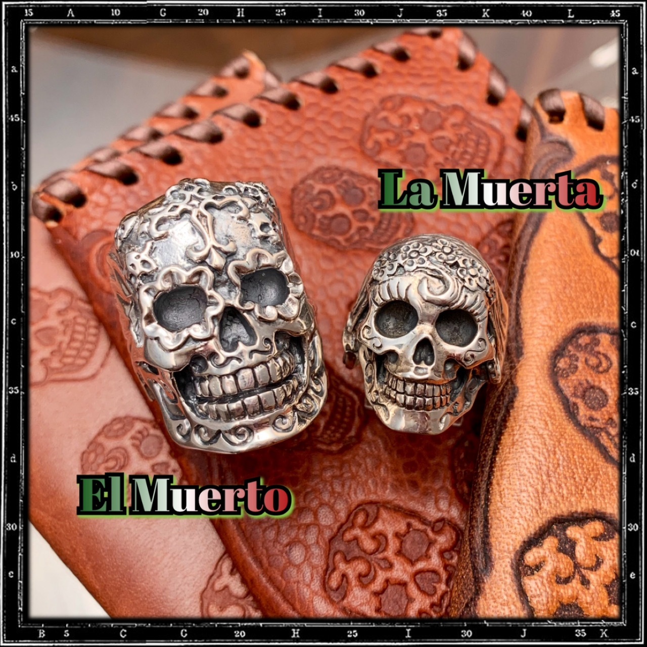 LA MUERTA MEXICAN SKULL RING