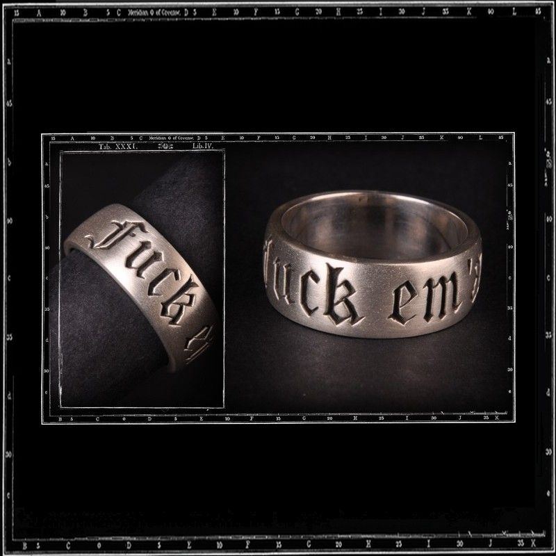 FUCK 'EM ALL BAND RING