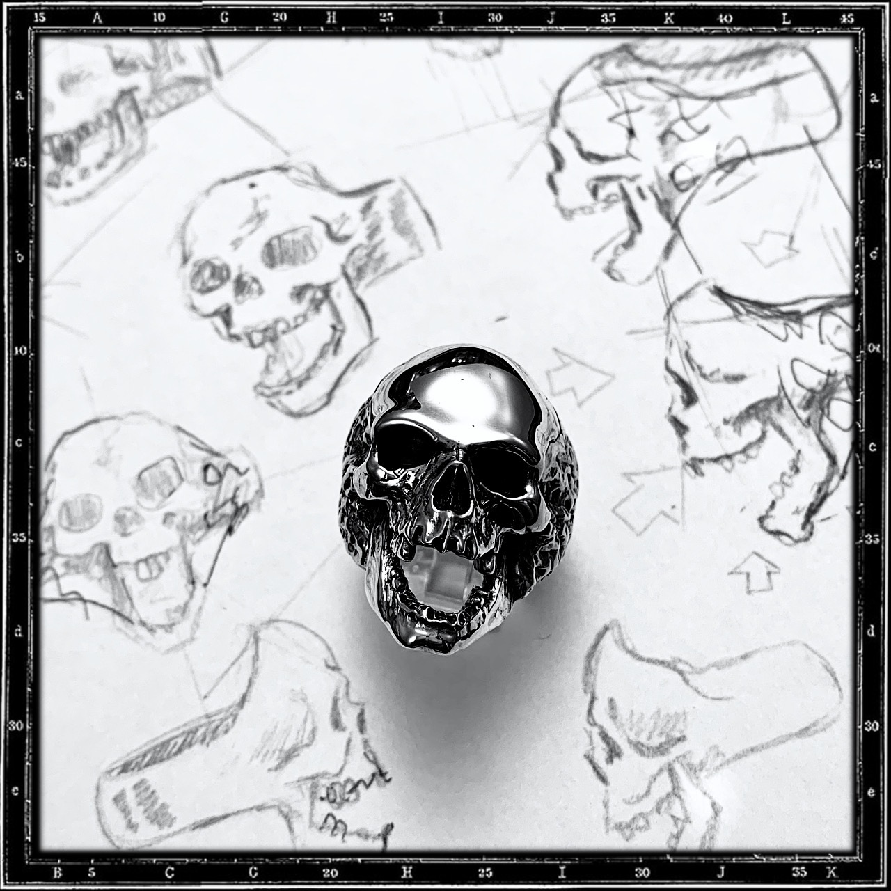 PLAGUE SKULL RING | クレイジーピッグ公式オンラインストア リング