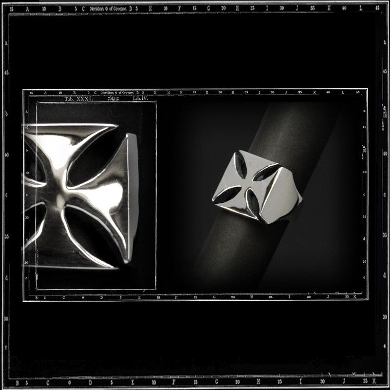 MALTESE CROSS RING - PLAIN | クレイジーピッグ公式オンラインストア