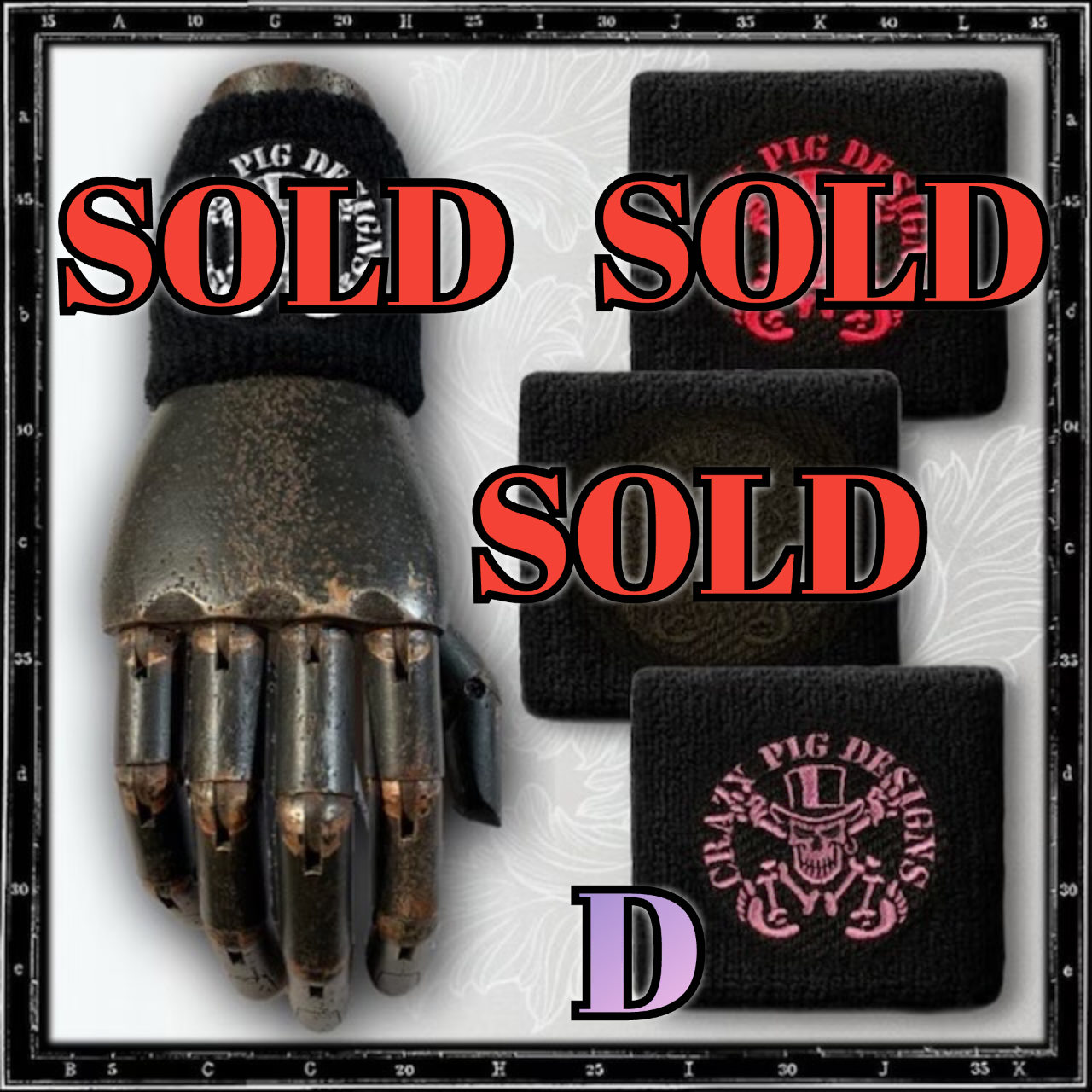 新春特別セール　CRAZY PIG クレイジーピッグ チューダー バンド　17号 CRAZY PIG BLACK WRISTBAND | クレイジーピッグ公式オンラインストア