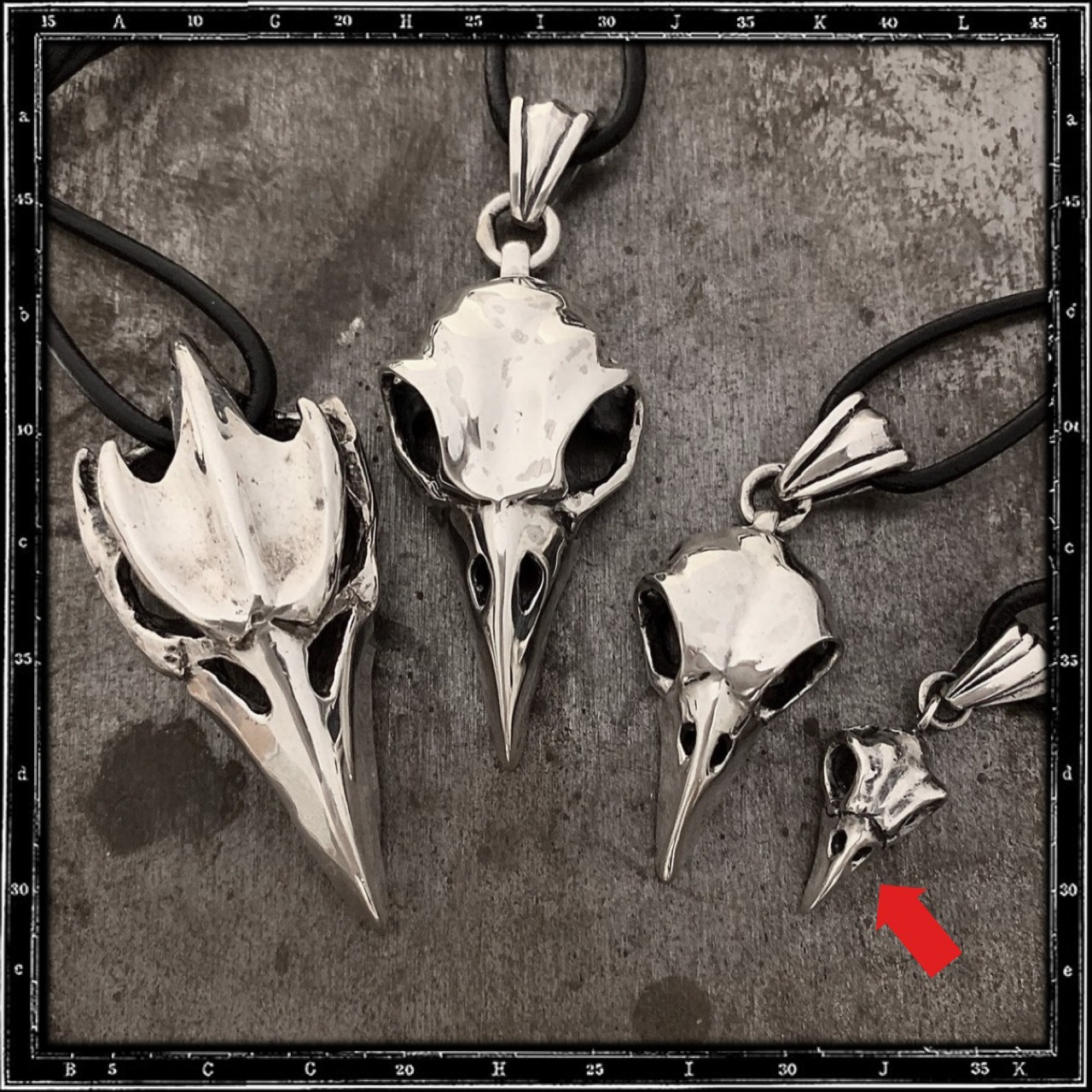 BIRD SKULL PENDANT - SMALL