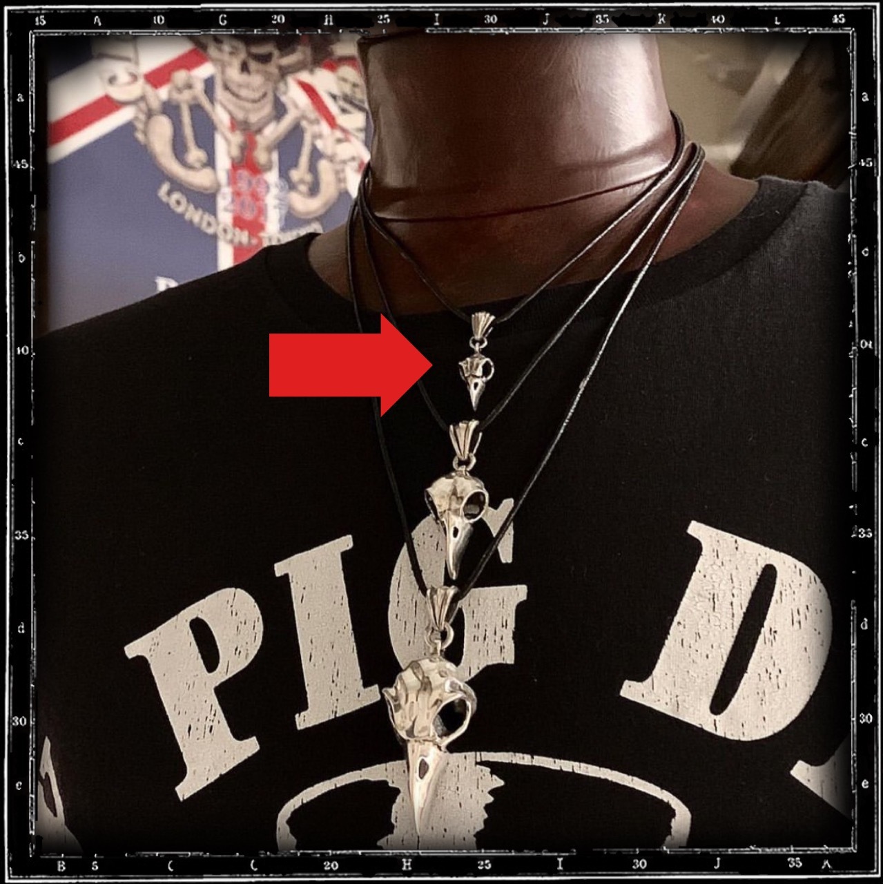 BIRD SKULL PENDANT - SMALL