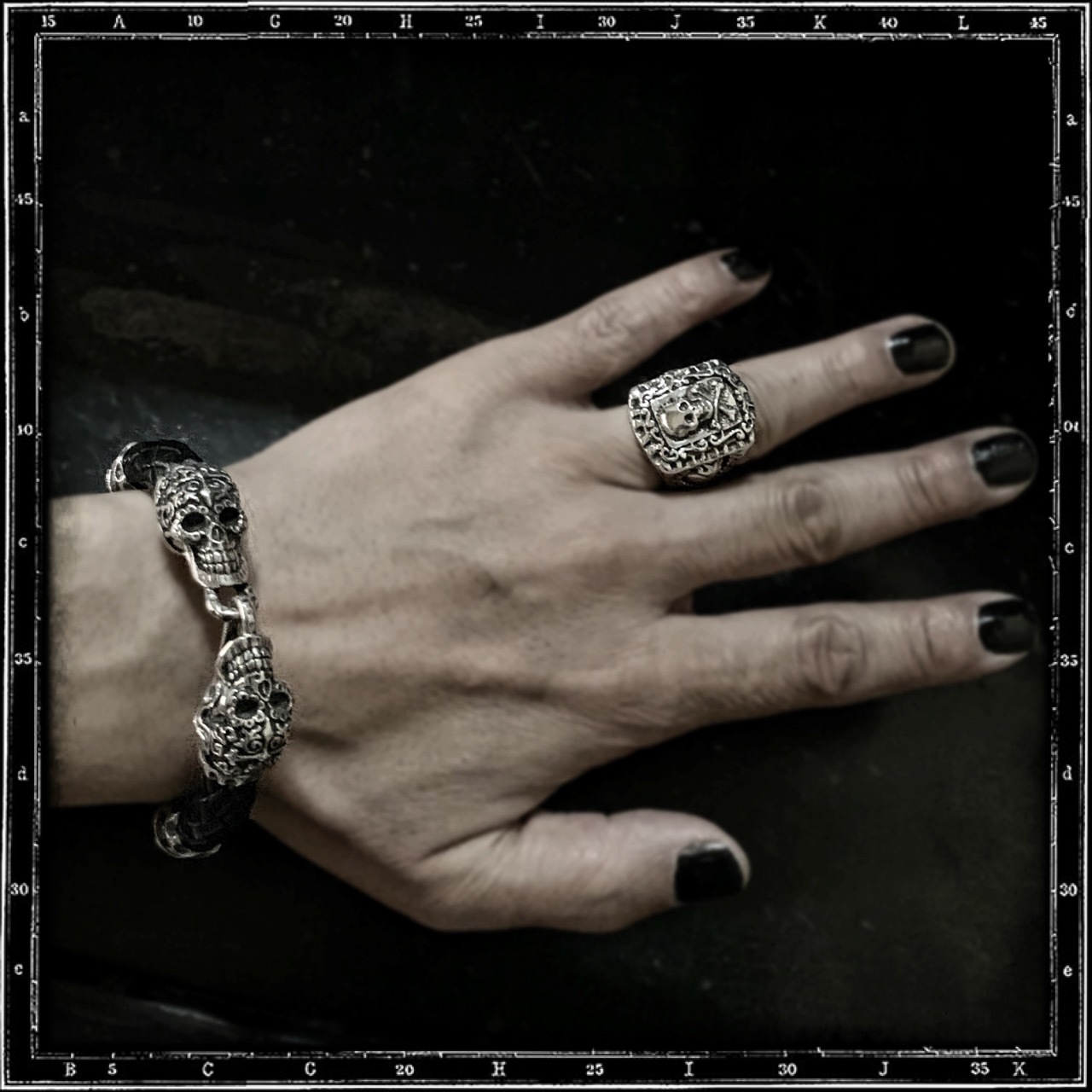 CALAVERA MEXICAN SKULL RING