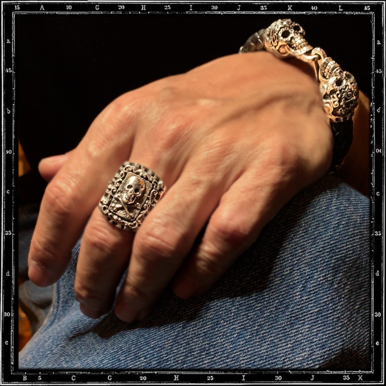 CALAVERA MEXICAN SKULL RING