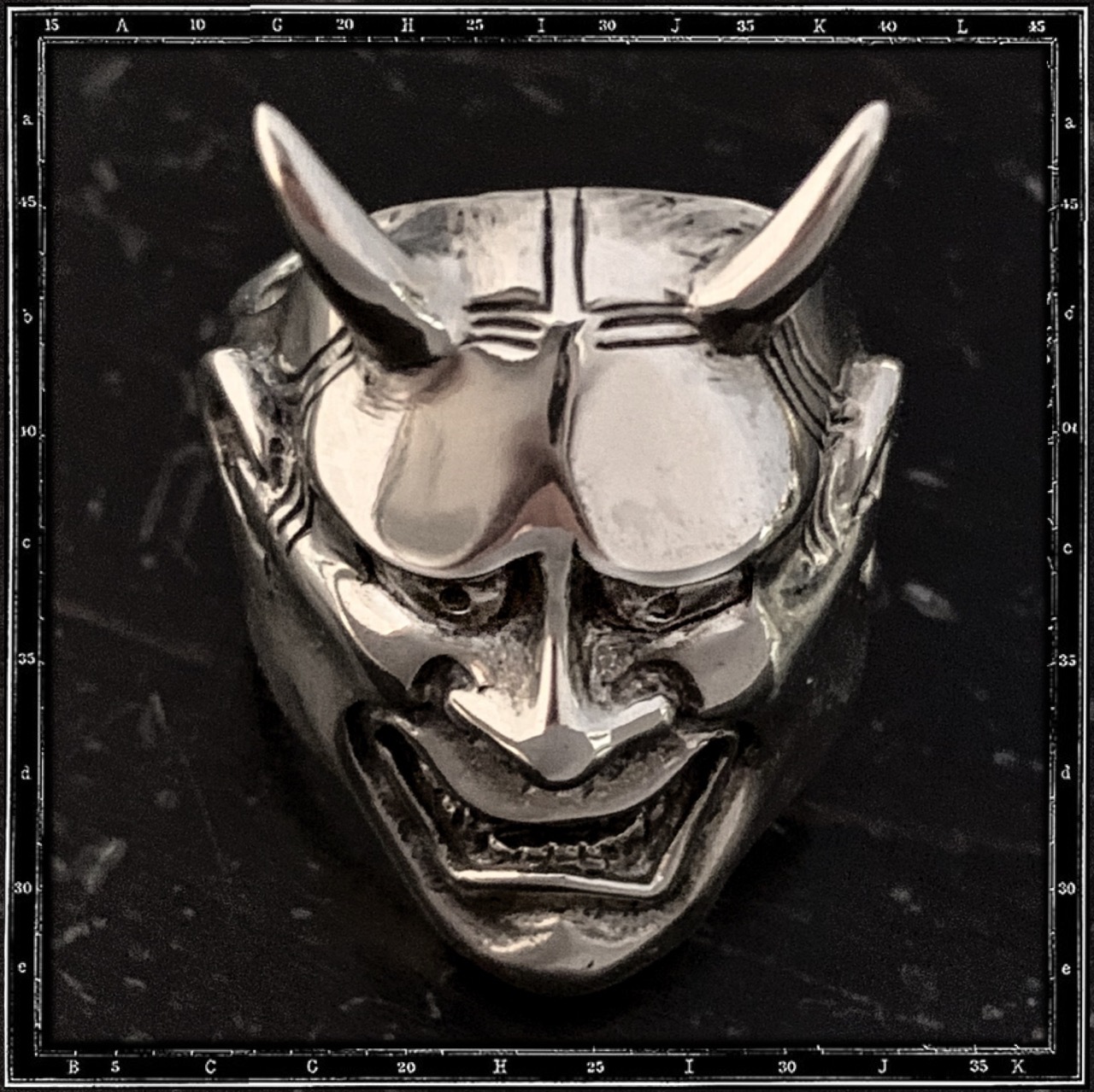 HANNYA JAPANESE MASK RING