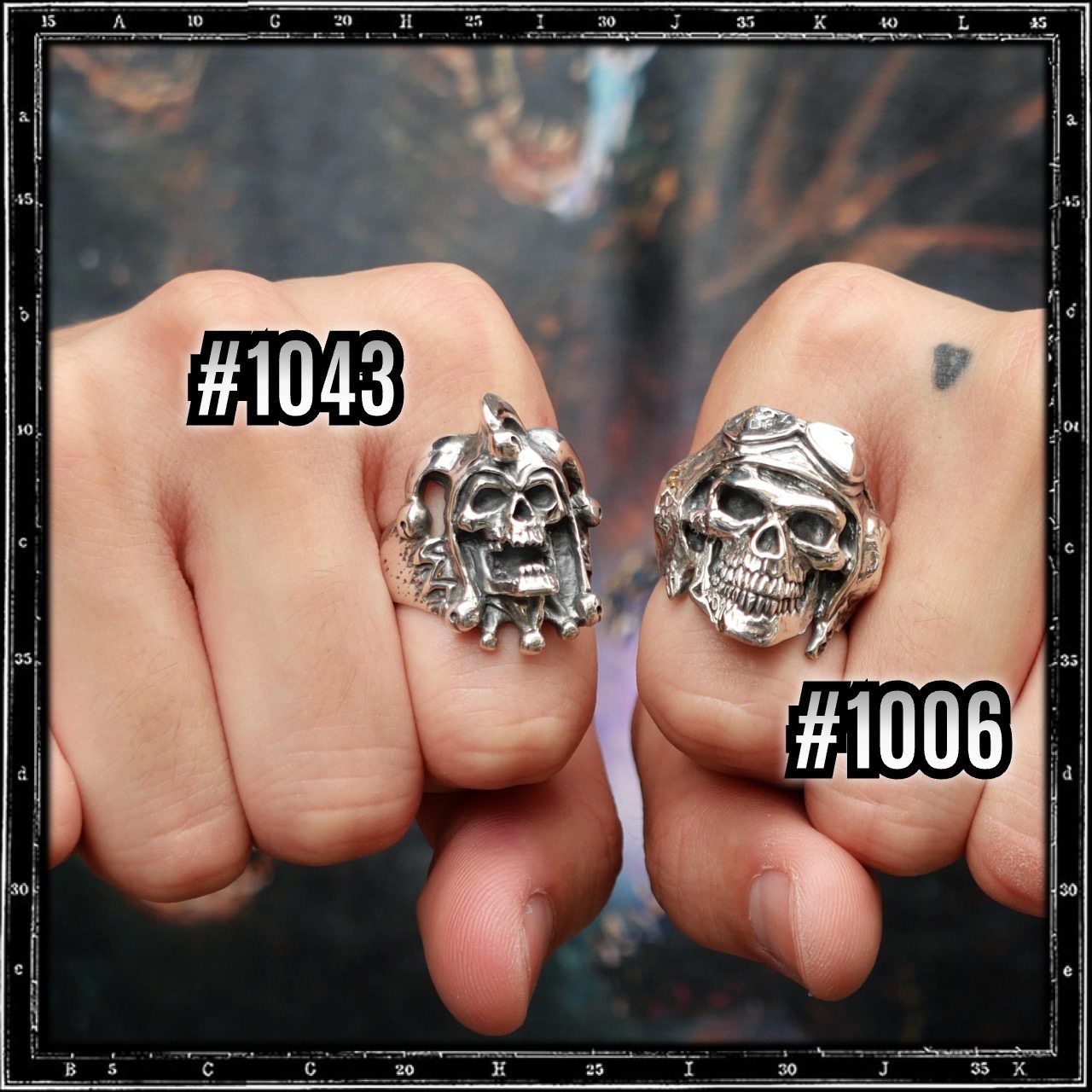 JOKER SKULL RING