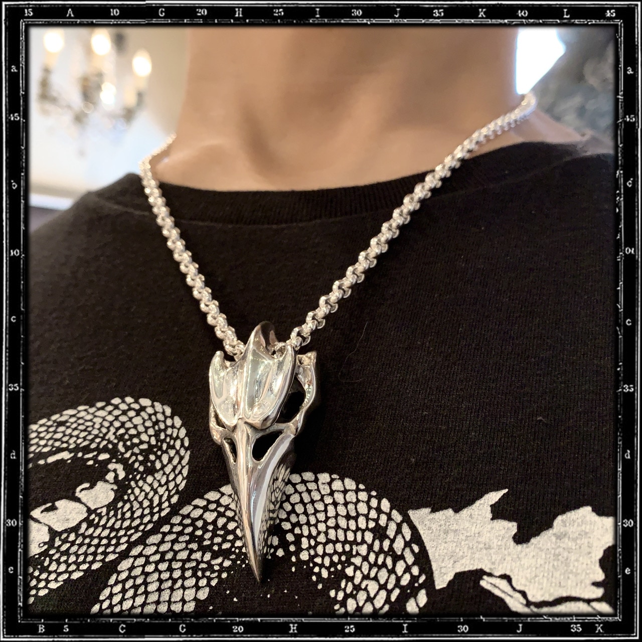 EVIL BIRD SKULL PENDANT - LARGE