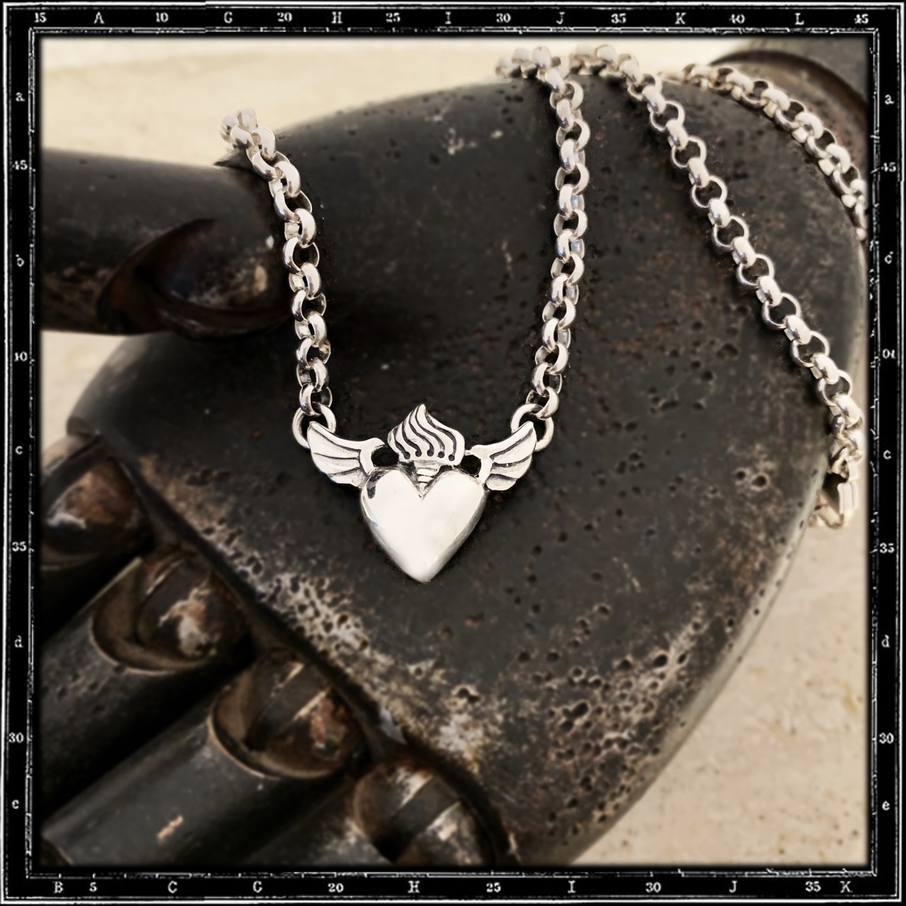 ROSARY HEART NECKLACE