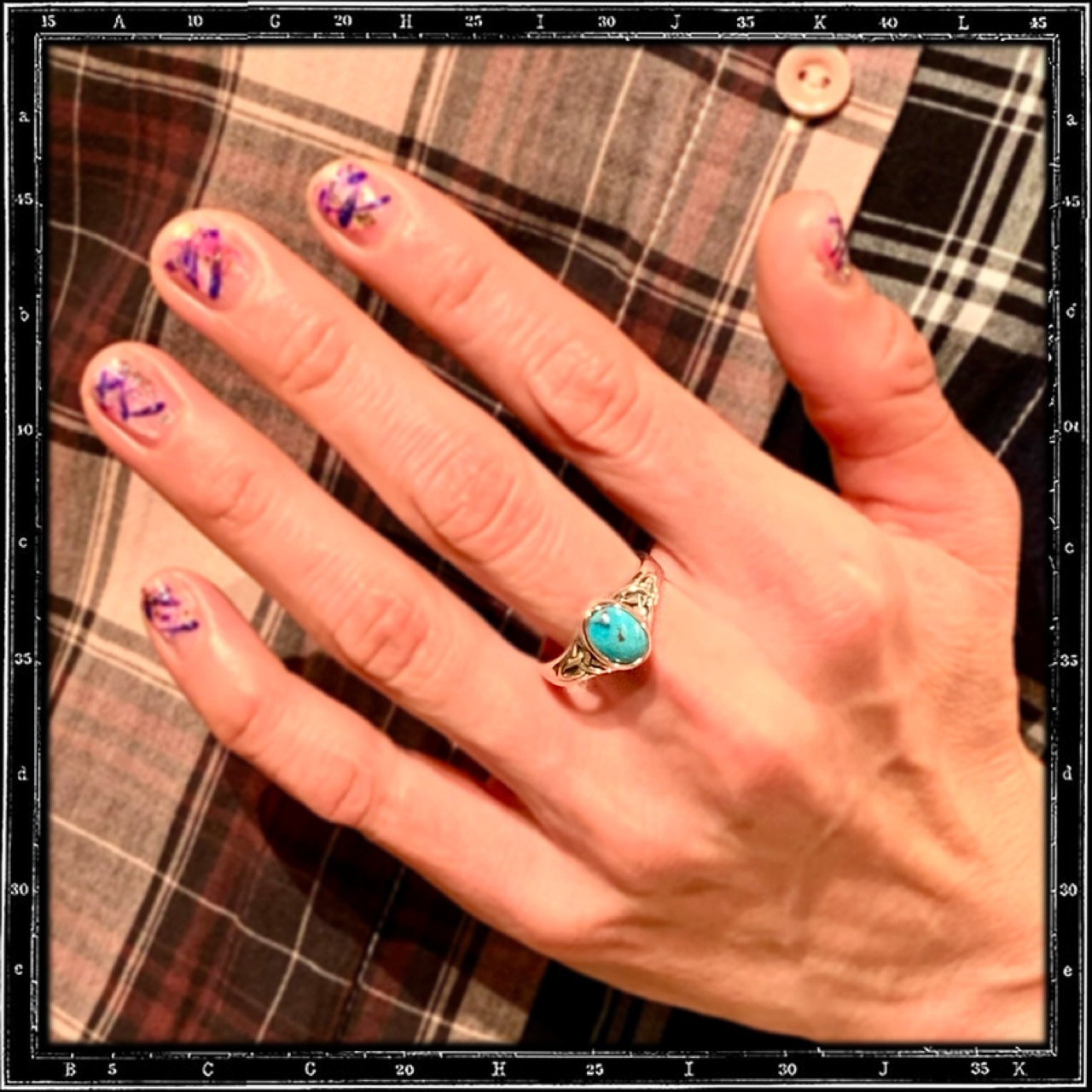 CELTIC TRIANGLE STONE RING