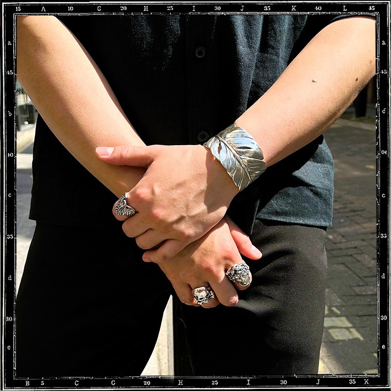 FEATHER BANGLE BRACELET