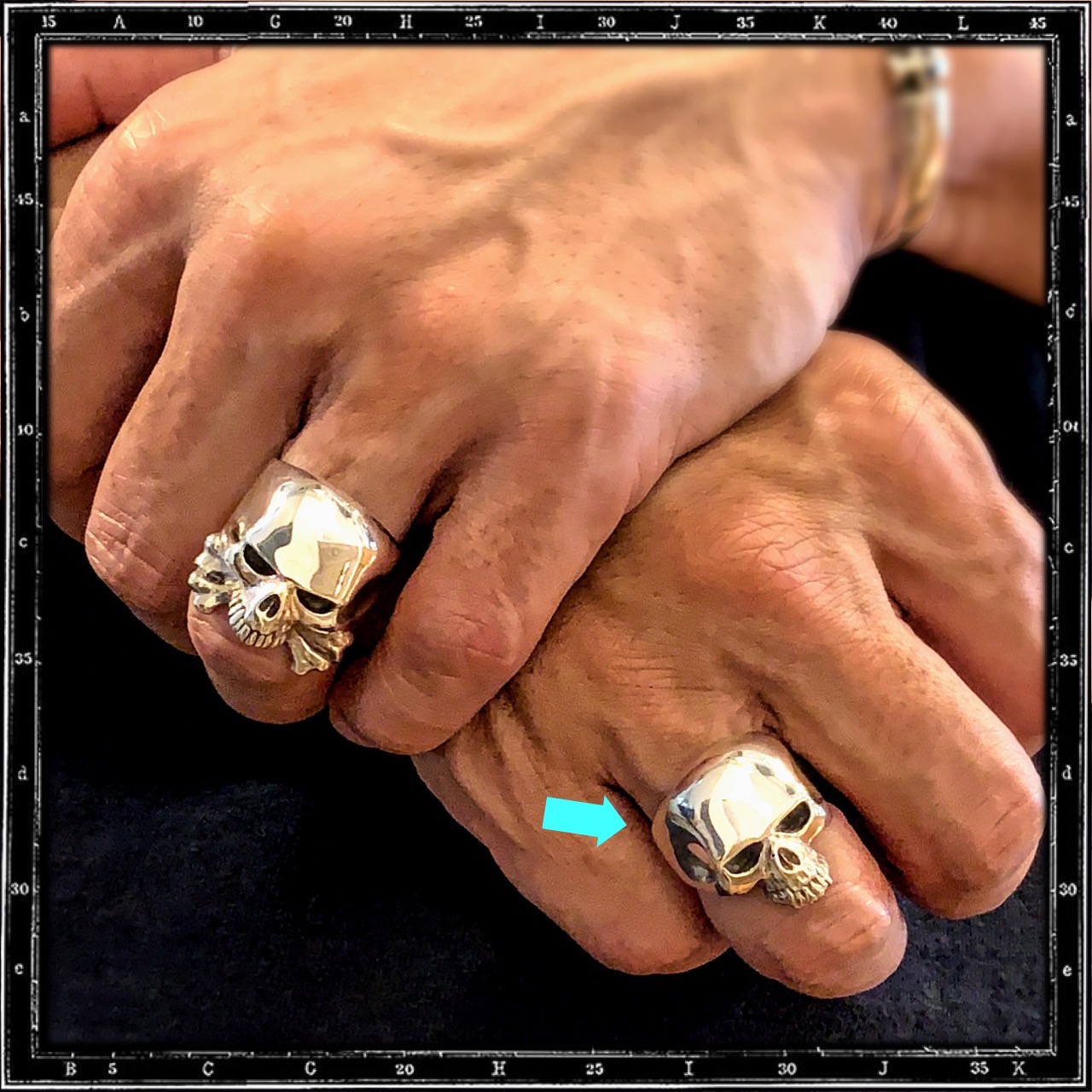 EVIL SKULL RING - SMALL