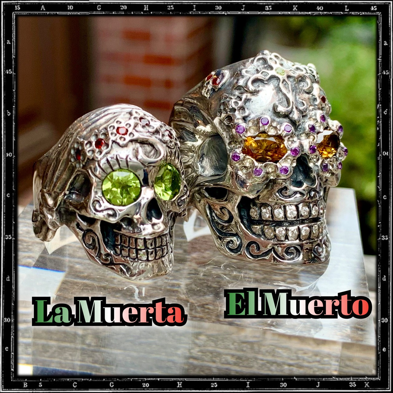 CUSTOM EL MUERTO MEXICAN SKULL RING