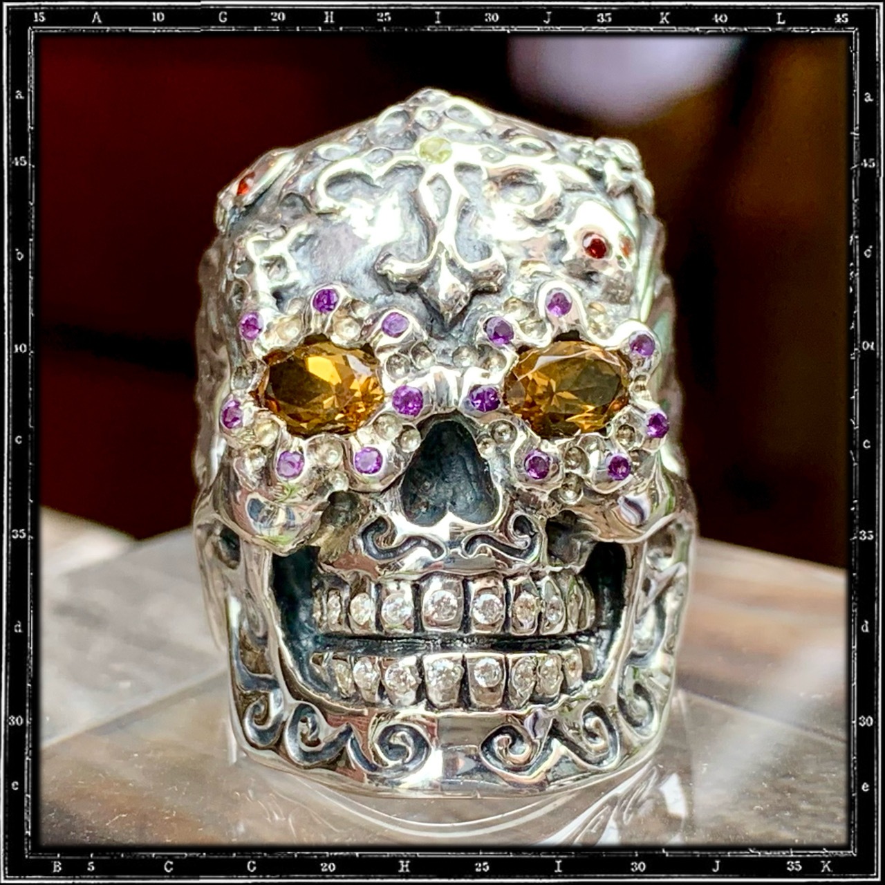 CUSTOM EL MUERTO MEXICAN SKULL RING