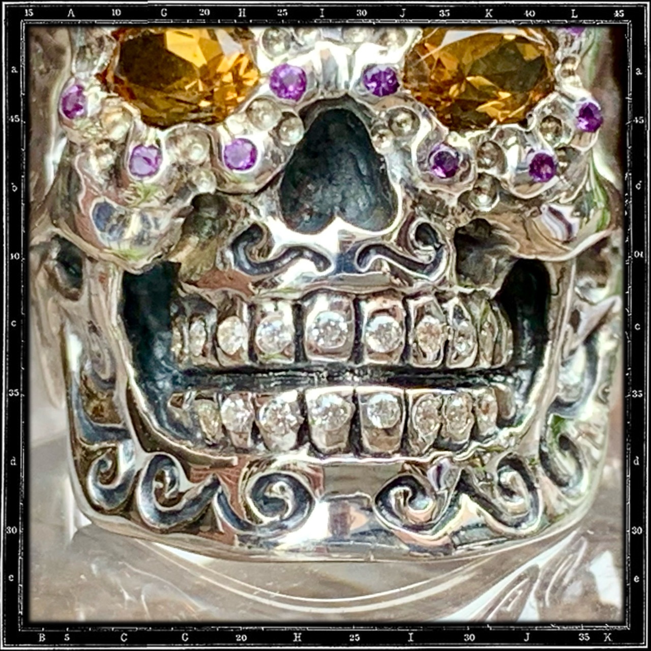 CUSTOM EL MUERTO MEXICAN SKULL RING