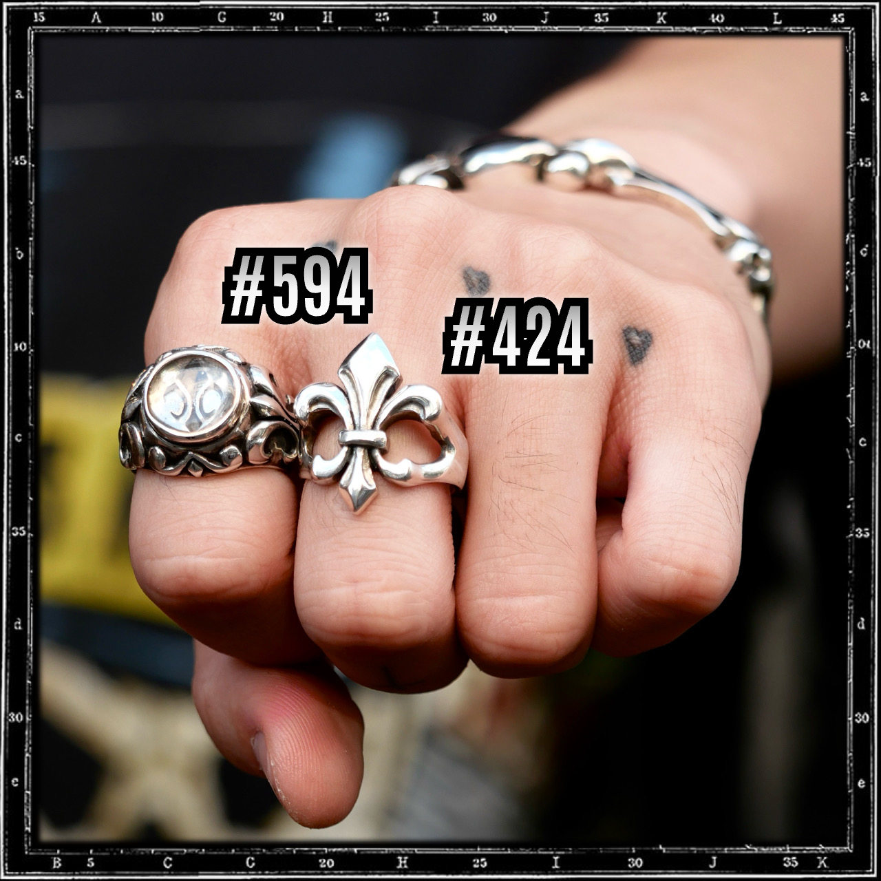 FLEUR DE LYS RING - FLAT TOP | クレイジーピッグ公式オンライン
