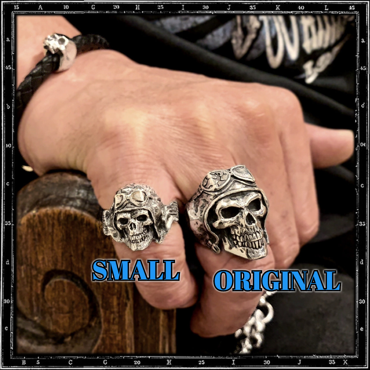 DEATH FROM ABOVE SKULL RING - SMALL