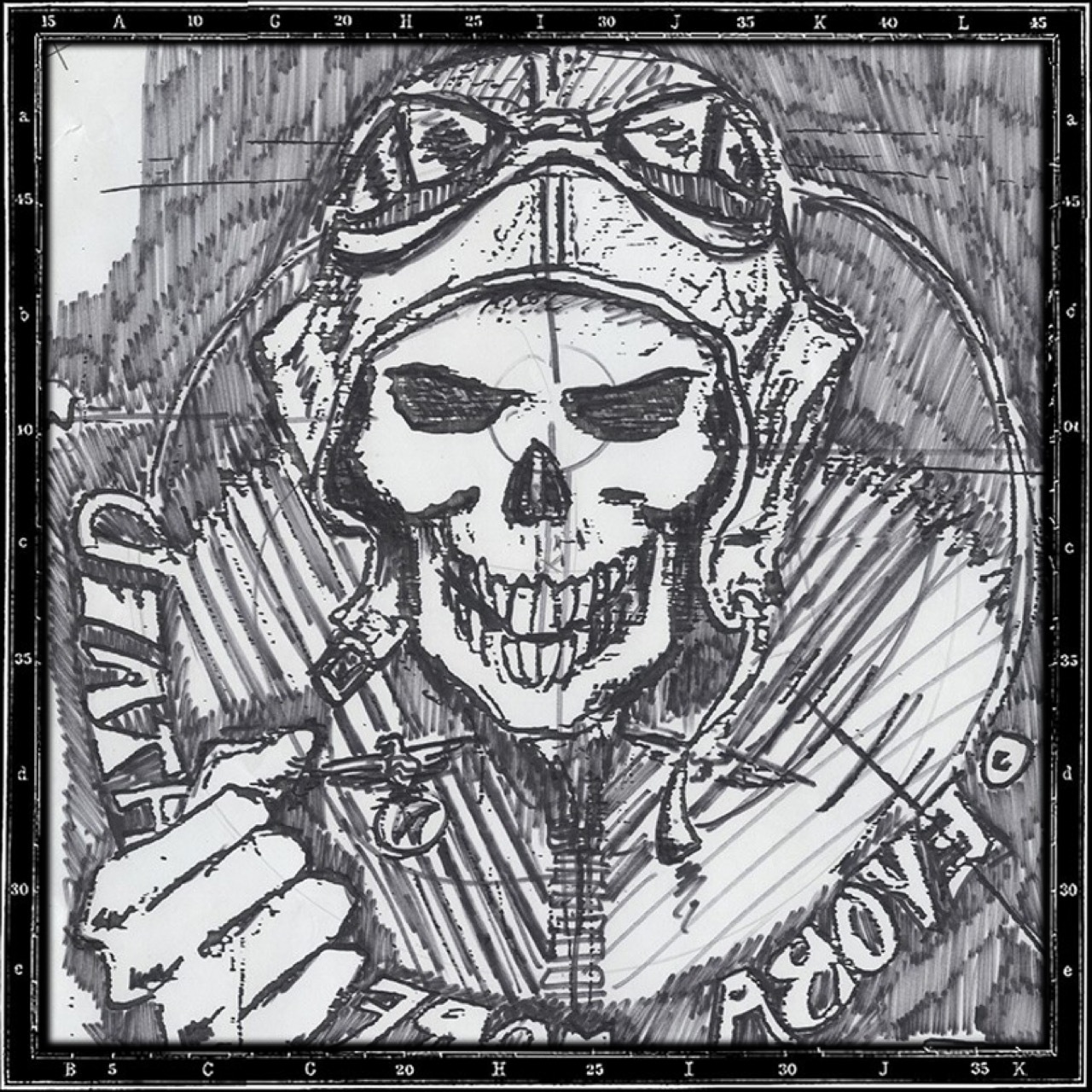 DEATH FROM ABOVE SKULL RING - SMALL