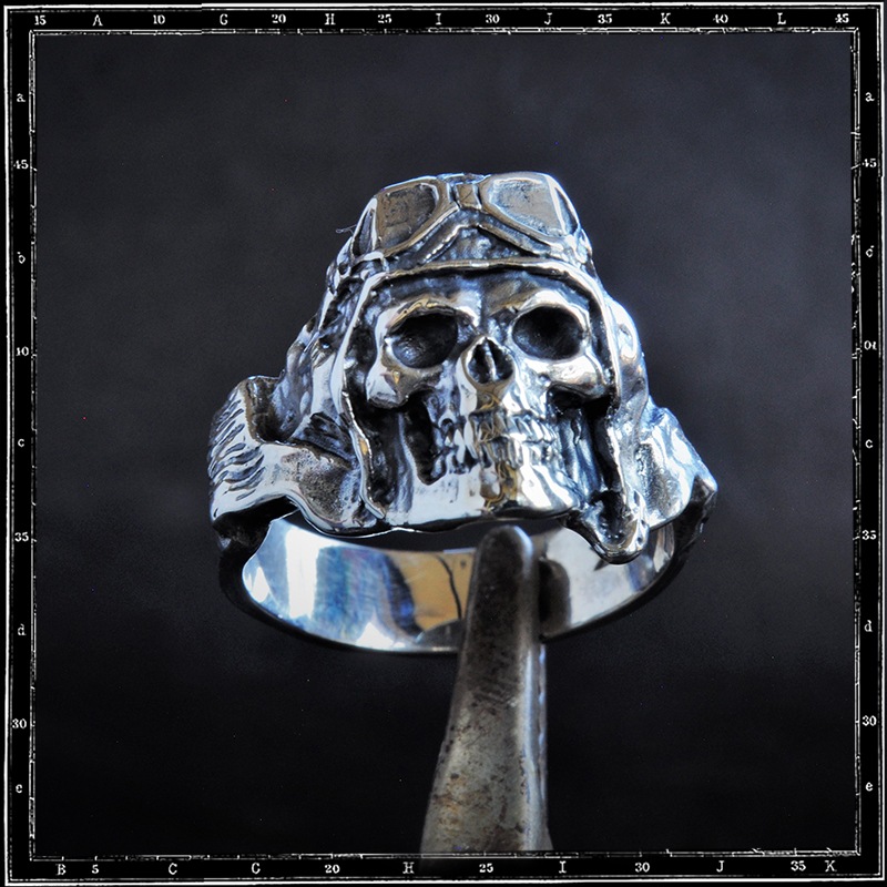 DEATH FROM ABOVE SKULL RING - SMALL