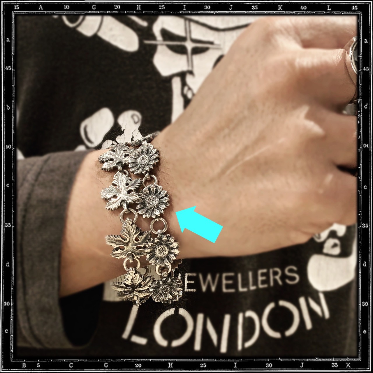 SUNFLOWER LINK BRACELET