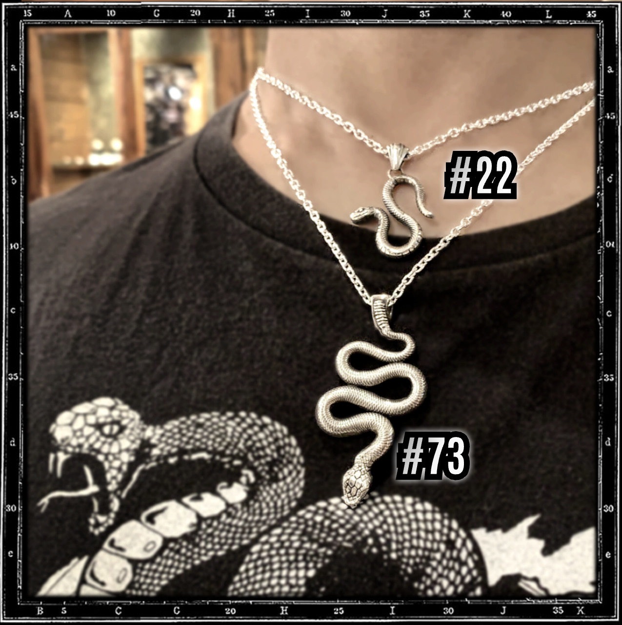 LARGE SNAKE PENDANT