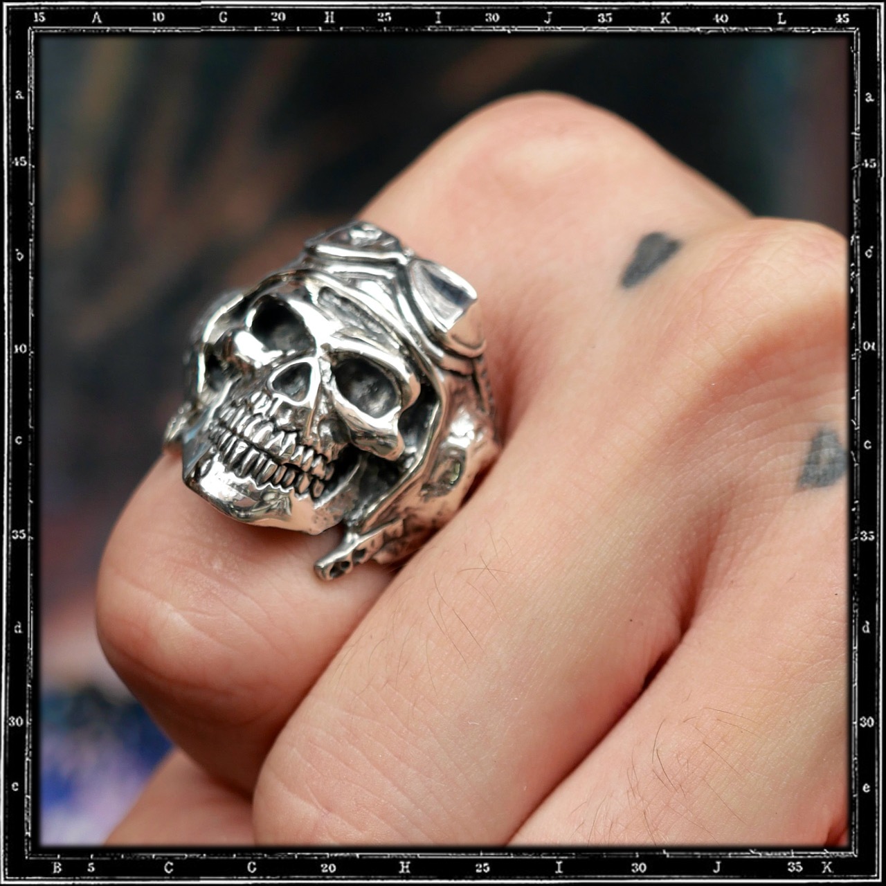 DEATH FROM ABOVE SKULL RING