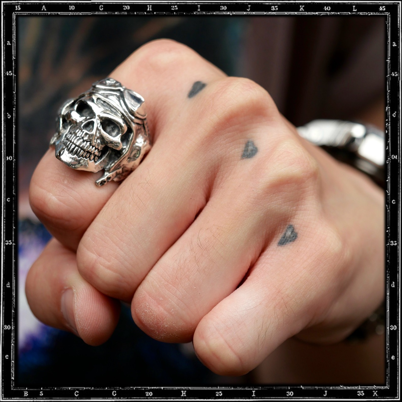 DEATH FROM ABOVE SKULL RING