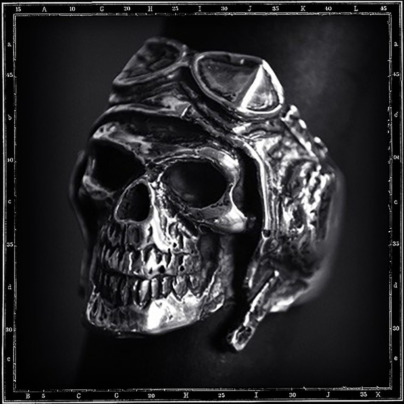 DEATH FROM ABOVE SKULL RING