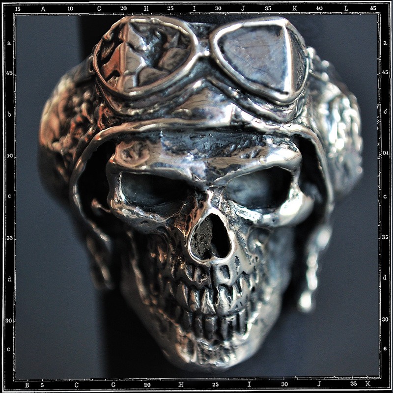 DEATH FROM ABOVE SKULL RING