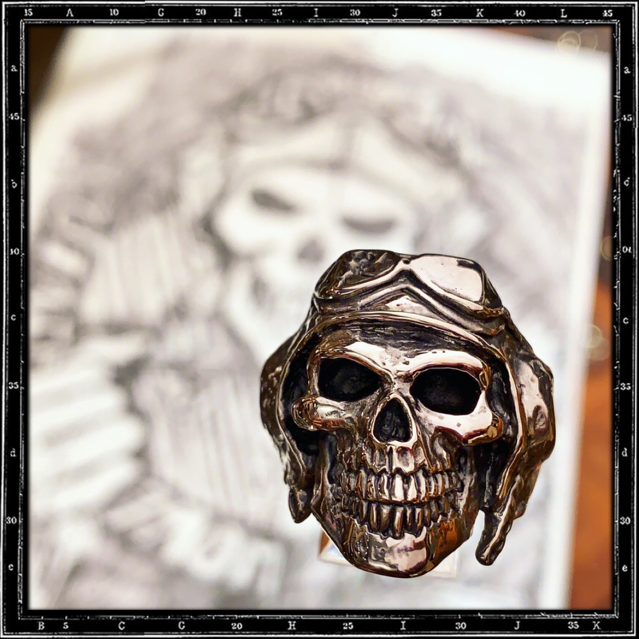 DEATH FROM ABOVE SKULL RING