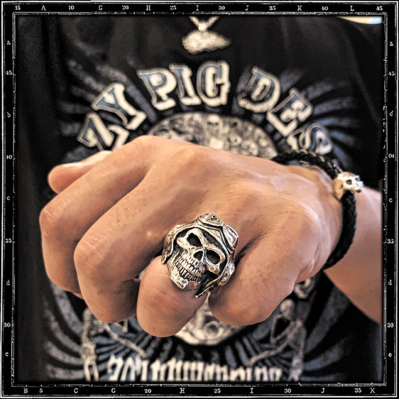 DEATH FROM ABOVE SKULL RING