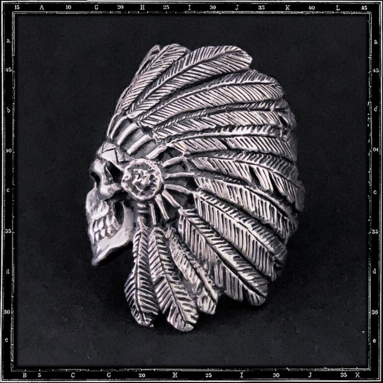 GHOST CHIEF SKULL RING