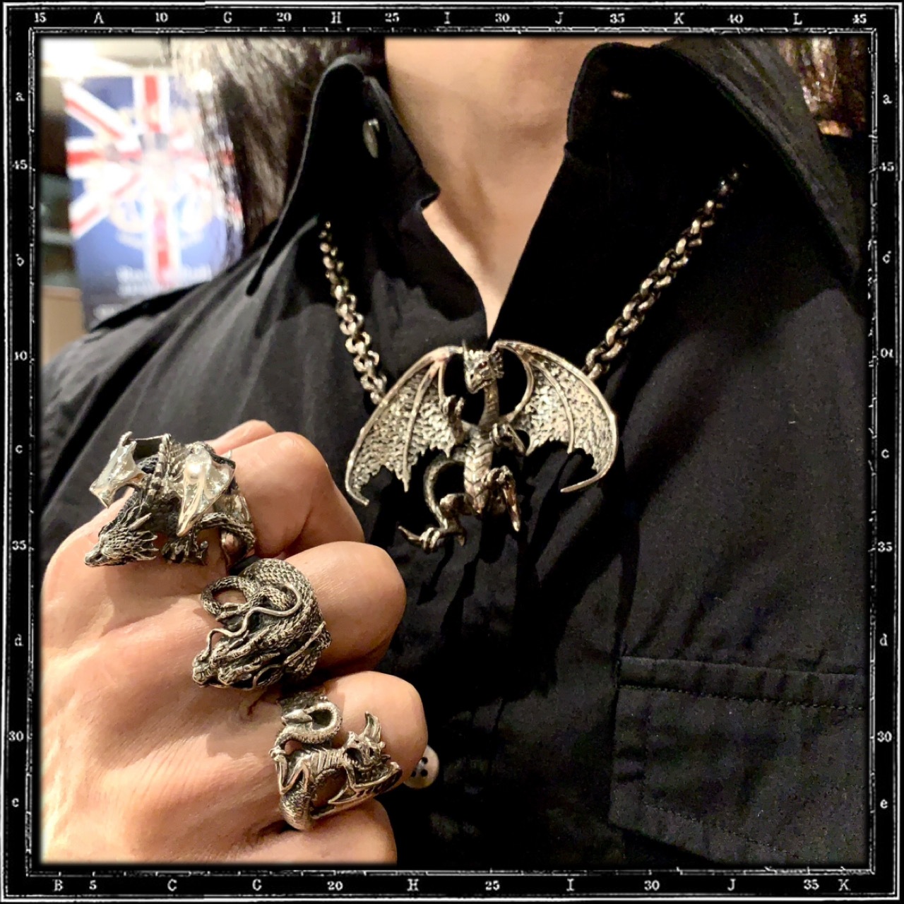 LARGE DRAGON PENDANT