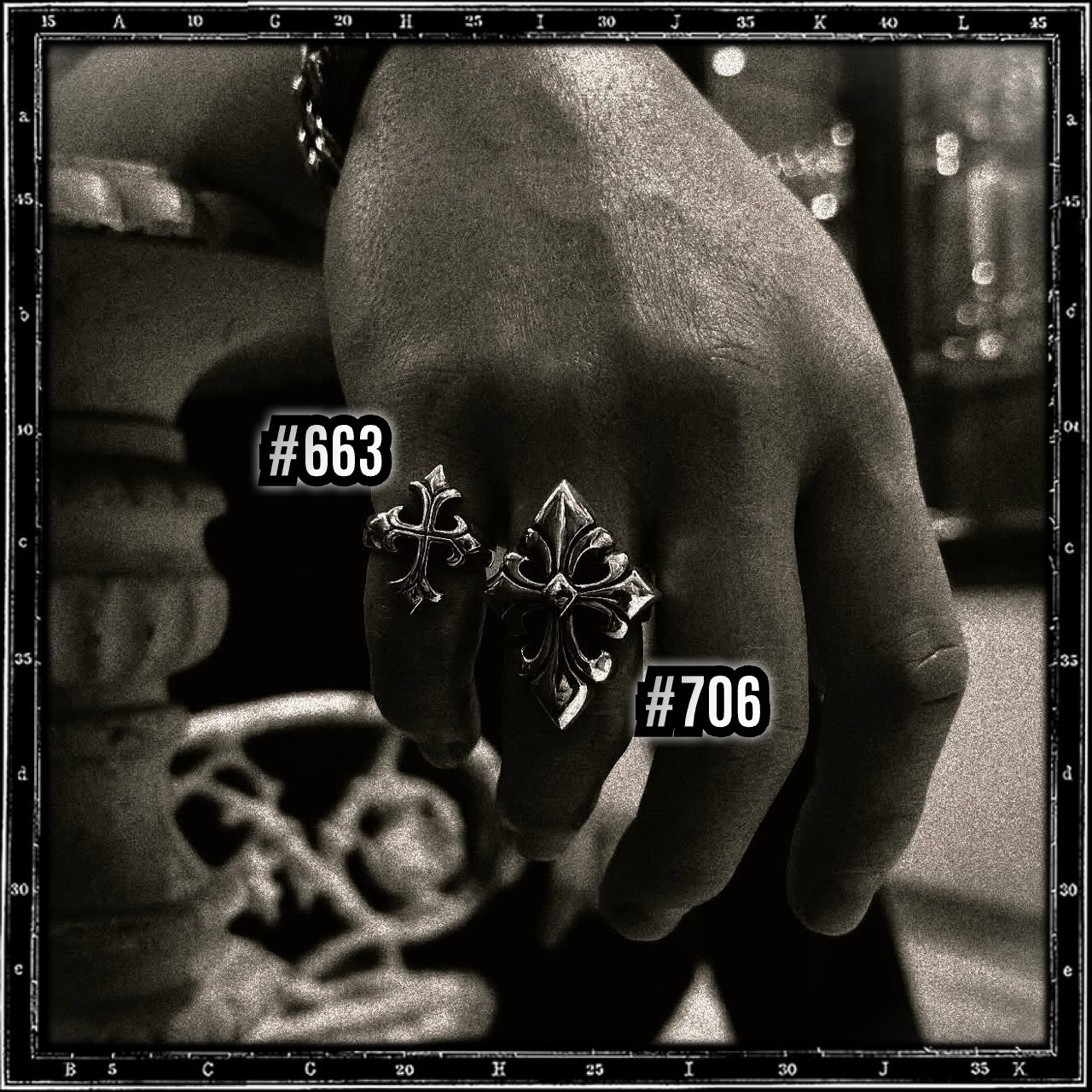 HEAVY TUDOR CROSS RING