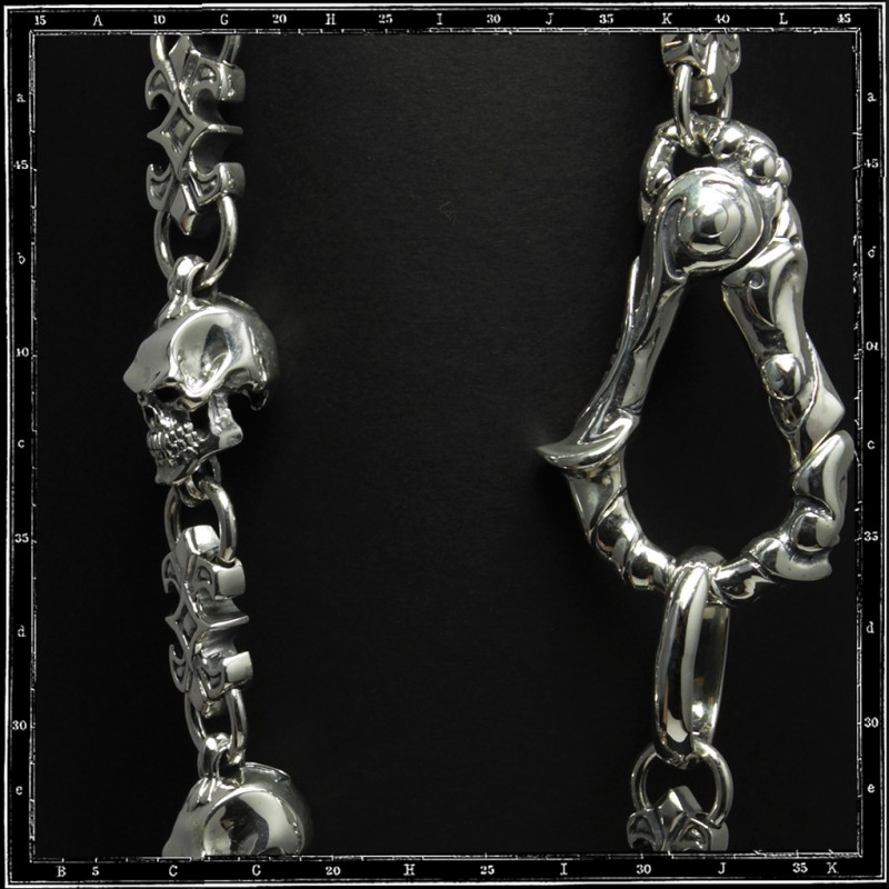 SKULL & LINK WALLET CHAIN