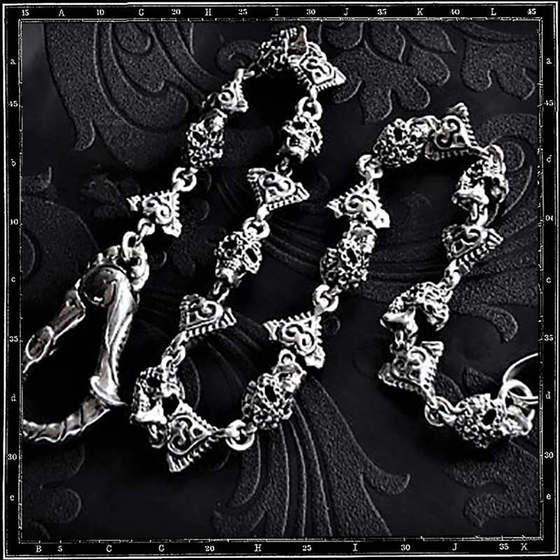 MARIACHI MEXICAN SKULL WALLET CHAIN