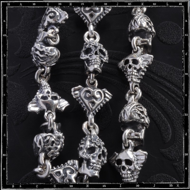 MARIACHI MEXICAN SKULL WALLET CHAIN