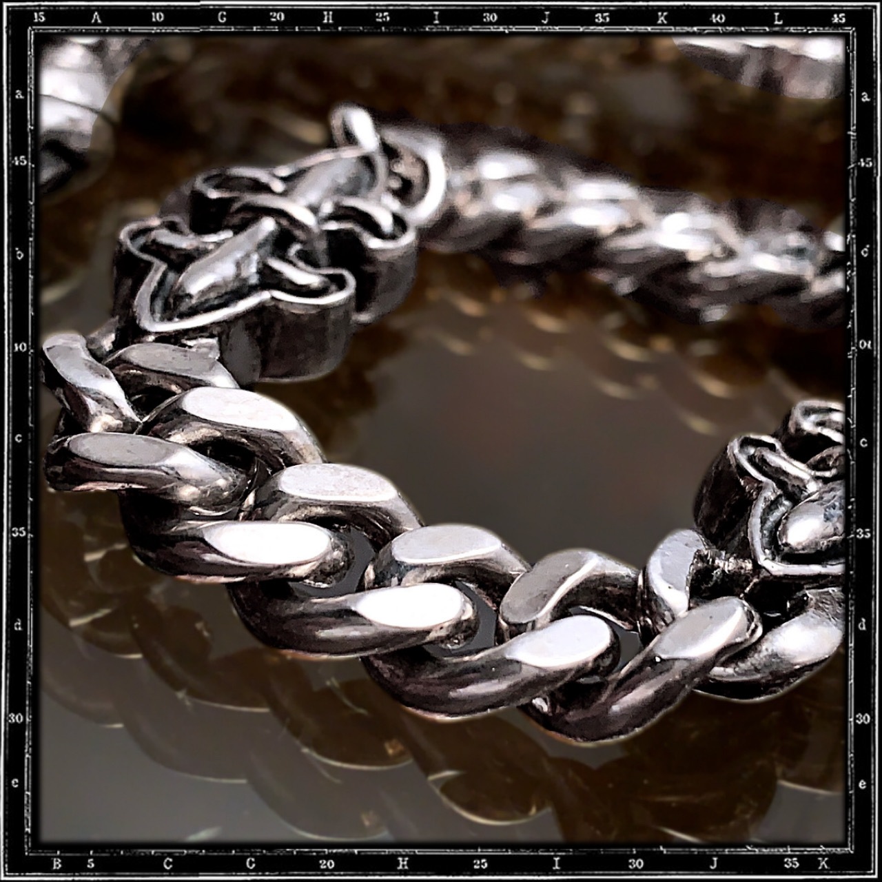 DOUBLE HEAVY TUDOR FLEUR DE LYS WALLET CHAIN