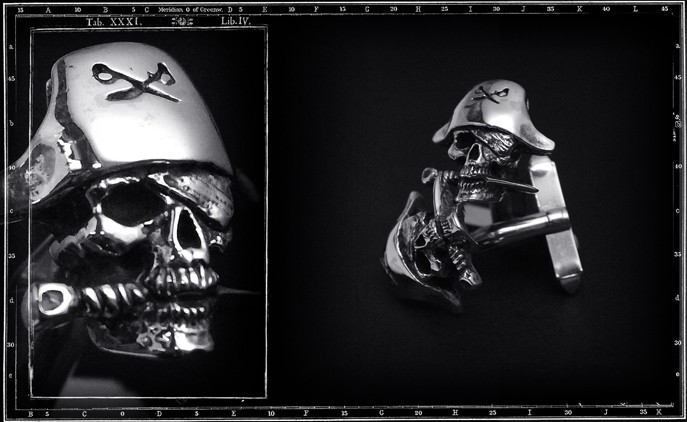 PIRATE SKULL CUFFLINKS