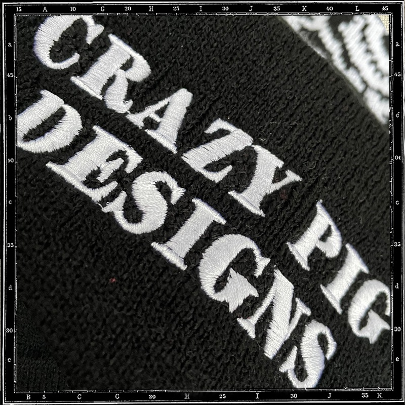 CRAZY PIG BLACK BEANIE CAP
