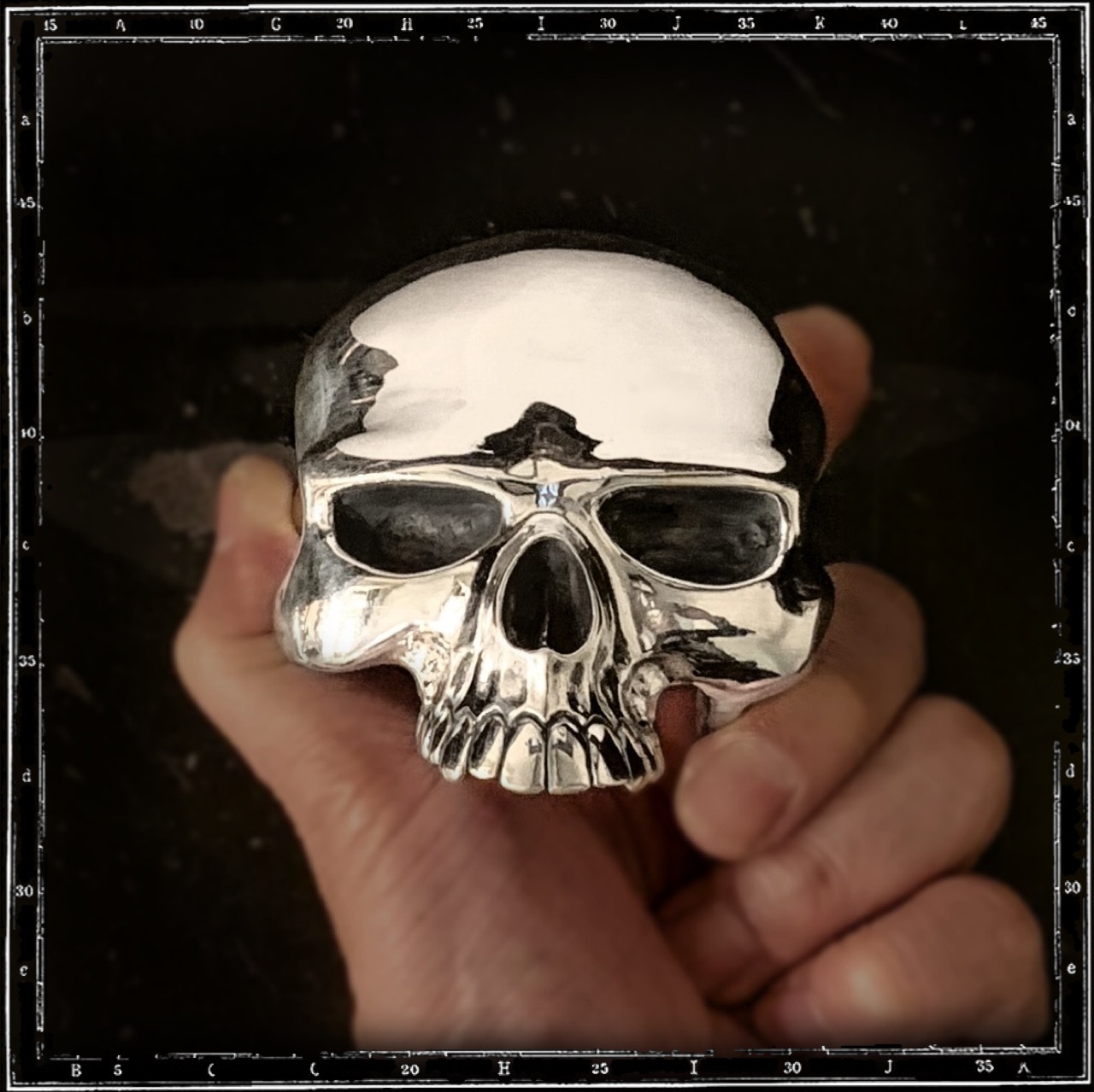 EVIL SKULL BELT BUCKLE
