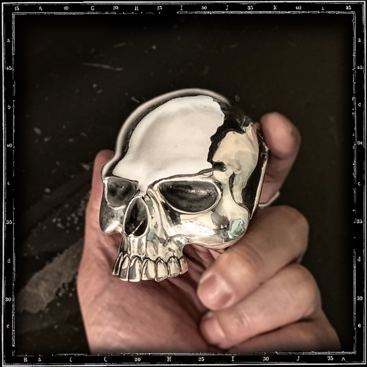 EVIL SKULL BELT BUCKLE
