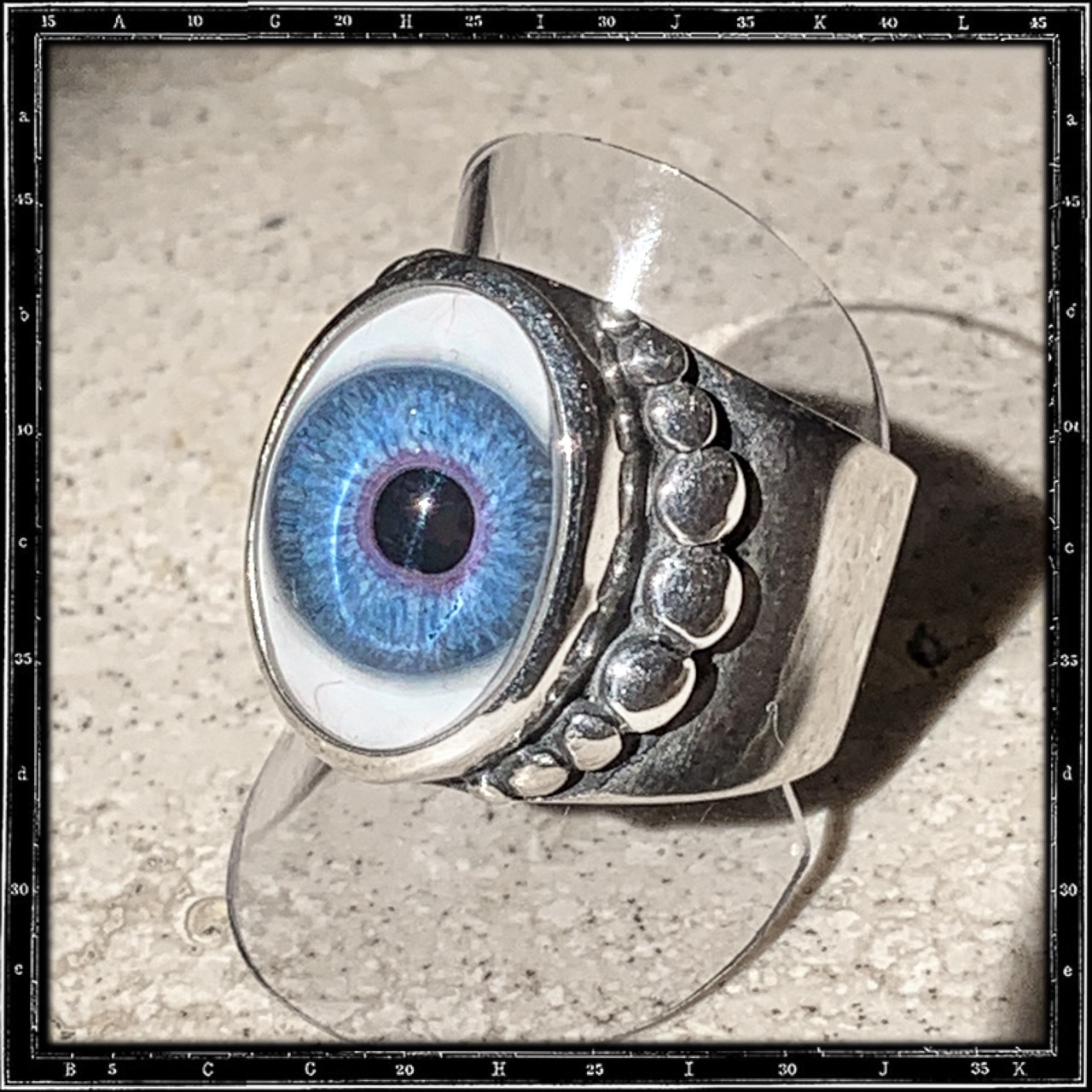 BEADED EYE RING