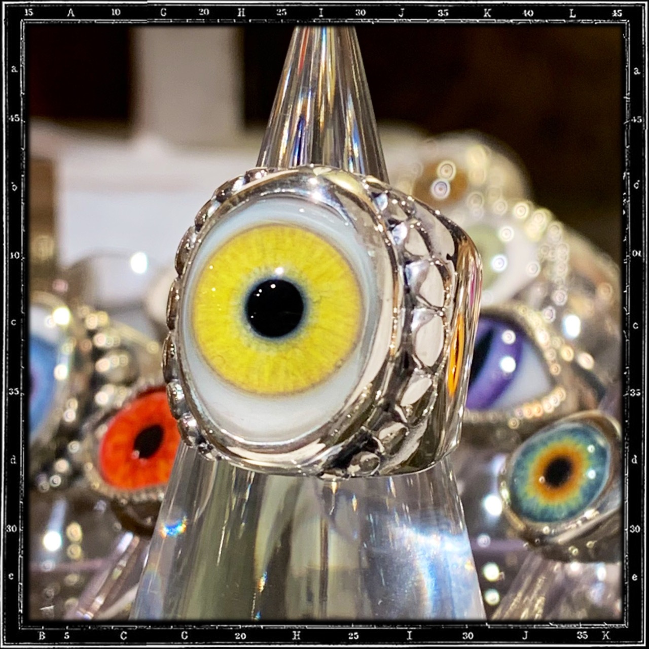 BEADED EYE RING