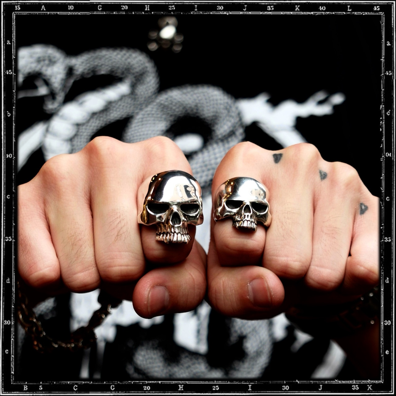 EVIL SKULL RING - XL | クレイジーピッグ公式オンラインストア リング